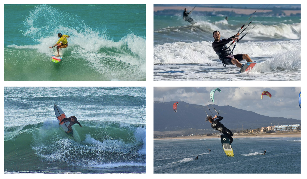 Surf e kitesurf na Praia de Cupe.