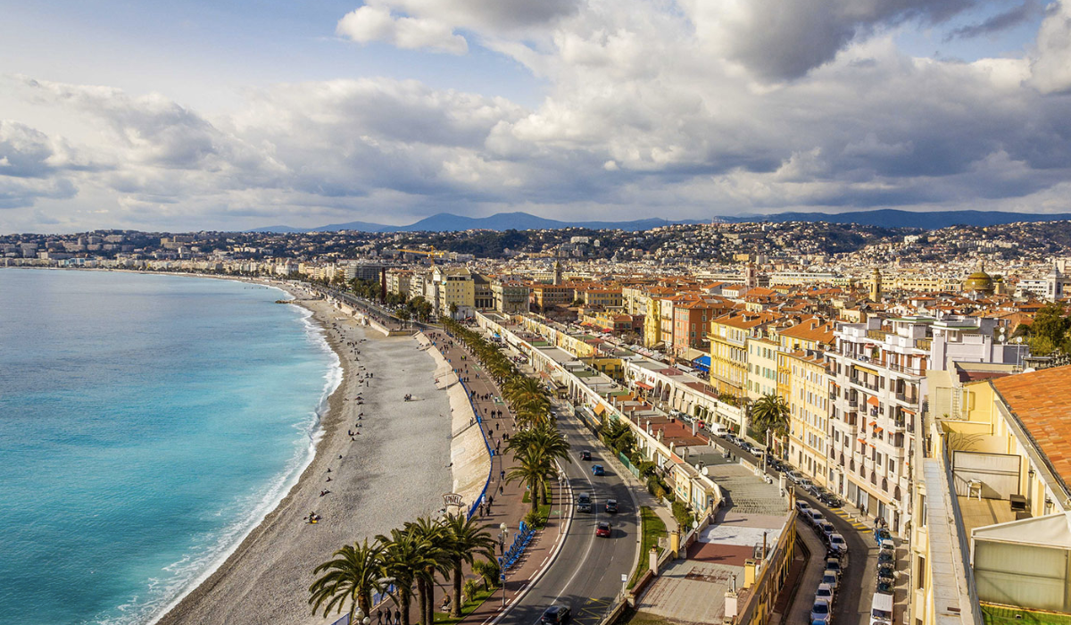 Avenida Promenade Anglais/Nice-França