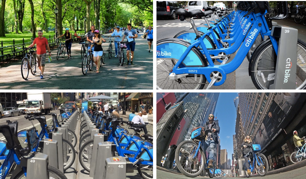 Bicicletários de Nova York - Aluguel para passeios pela cidade