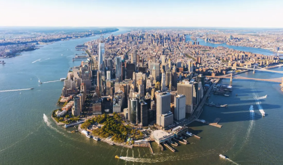 Manhattan, imagem de cima da cidade.