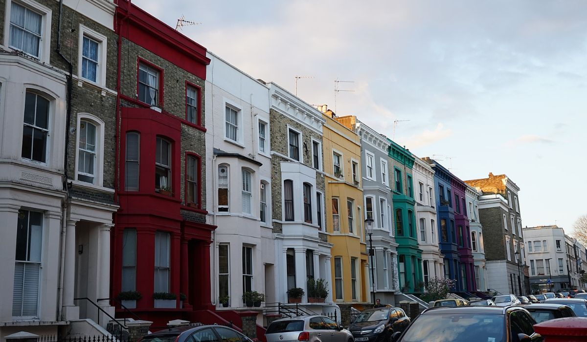 Bairro de Notting Hill em Londres